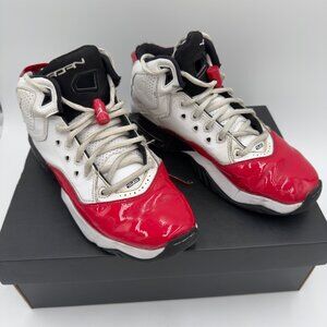 Air Jordan Retro 6 Rings Basketball Shoes Size 6.5 Youth Red/White/Black Sports